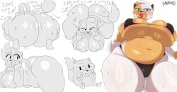 1girls adventure_time anthro areolae ass ass_clapping bbw big_ass big_breasts bikini bottom_heavy breasts bubble_butt busty cake_the_cat chubby chubby_female clapping_cheeks crouching face_down_ass_up fat_ass feline female female_only fionna_and_cake furry furry_only gluteal_fold huge_ass huge_breasts inverted_nipples l1nkuu large_ass large_breasts looking_at_viewer low-angle_view lying lying_on_stomach massive_ass nipples nude nude_female png solo squatting swimsuit tail thick_ass thick_thighs thunder_thighs top-down_bottom-up twerking wide_hips