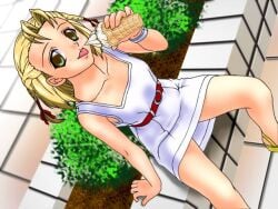1girl 90s game_cg girlfriend joy_ride