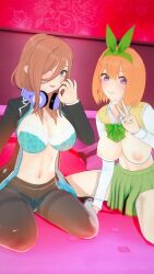 2girls 3d 3d_(artwork) 3d_artwork 3d_model 3d_render anime anime_character areola areolae arm_support asian asian_female asian_girl asian_woman bare_belly bare_breasts bare_chest bare_hands bare_legs bare_midriff bare_navel bare_nipples bare_skin bare_thighs bare_tits bedroom bedroom_background bedroom_scene bedroom_setting belly belly_button big_boobs big_breasts big_sister black_cardigan black_legwear black_pantyhose black_stockings black_tights blood_related blowjob_gesture blue-eyed_female blue_bra blue_eyes blue_panties blue_underwear bra breasts brown-haired_female brown_eyebrows brown_hair busty busty_female busty_girl busty_teen busty_teenager calves cardigan cleavage collarbone condom condom_wrapper condoms condoms_on_bed digital digital_art digital_media digital_media_(artwork) duo exposed exposed_belly exposed_breasts exposed_chest exposed_legs exposed_midriff exposed_navel exposed_nipples exposed_skin exposed_thighs fanart fellatio_gesture female female_focus female_only female_protagonist fingers fit_female ginger ginger_hair go-toubun_no_hanayome green_hair_ribbon green_hair_tie green_hairband green_ribbon green_skirt grin grinning grinning_at_viewer groin hair_between_eyes hair_ribbon hair_tie hairband half_naked half_nude high_school_student indoor indoor_background indoor_nudity indoors interior_background inviting inviting_to_fuck inviting_to_sex inviting_viewer japanese japanese_female japanese_girl japanese_woman knees lace_bra lace_panties lace_underwear laced_bra laced_panties laced_underwear large_boobs large_breasts lean_figure legs legs_folded legwear linea_alba little_sister long_hair looking_at_viewer medium_hair midriff multiple_females multiple_girls nakano_miku nakano_yotsuba naked naked_female naked_woman narrow_waist navel nipples nude nude_female nudity older_sister open_cardigan open_mouth open_mouth_smile orange-haired_female orange_eyebrows orange_hair orange_hair_female panties pantyhose parted_lips partially_undressed pink_areola pink_areolae pink_condom pink_nipples portrait posing posing_for_the_viewer posing_naked posing_nude ready_for_sex ready_to_fuck ribbon ribbon_panties room room_background school_girl school_girls schoolgirl seiza semi_nude shoulders siblings sister_and_sister sisters sitting sitting_on_ass sitting_on_bed sitting_on_knees skirt slender_body slender_waist slim_female slim_waist smile smiley_face smiling smiling_at_viewer stockings stomach teen_girl teenage_female teenage_girl teenage_girls teenage_nipples teenage_tits teenager tezuka_productions thighs tights tongue uncensored_breasts uncensored_nipples underwear underwear_only unused_condom wariza weekly_shonen_magazine yee.exe young_female young_woman younger_sister