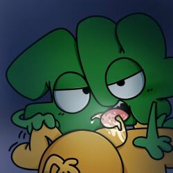 algebralien battle_for_dream_island battle_for_dream_island_again bfb bfdi bfdia cum cum_on_tongue fellatio fourteen_(bfb) genderless licking_penis object_shows ten_(bfb) tentacle_penis tounge_out
