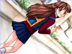 1girl 90s game_cg girlfriend joy_ride
