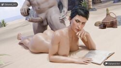 1boy 1boy1girl 1girls 3d ass big_ass big_breasts bioware breasts cassandra_pentaghast curvaceous curvy curvy_figure dragon_age dragon_age_inquisition eskandart female hips hourglass_figure humanoid iron_bull light-skinned_female light_skin male male/female mature mature_female mature_male qunari slim_waist straight thick thick_hips thick_legs thick_thighs thighs voluptuous waist wide_hips