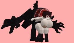 1girls 1monster 3d 3d_(artwork) 3d_animation 3d_model 4_arms ahe_gao ahegao animated animated_gif areola areolae ass attached blockbench blocky_arms blocky_body boots breasts crown cubic_head dark_red_hair doggy_style eyeshadow gauntlets giant giantess gif gigantic_breasts halo huge_breasts long_hair loop looping_animation minecraft monster monster_on_female nipples original_character original_characters pussy red_background red_eyes red_eyeshadow rolling_eyes sansynsfw scary_face self_upload simple_background spinning tagme thick thick_ass thick_legs thick_thighs thighs titan