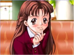 1girl 90s game_cg girlfriend joy_ride