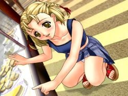 1girl 90s game_cg girlfriend joy_ride