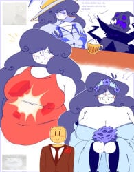 ?! azure_(forsaken) azuri_(block_tales) holding_flowers player_(block_tales) roblox roblox_game text wedding_dress wedding_suit