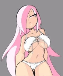 ami_(gwain_saga) boob_window bra breasts gkvalhalla gwain_saga pink_eyes pink_hair repost