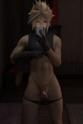 cloud strife from final fantasy by emberstock