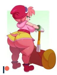 1girls alternate_version_available amitie amitie_(cosplay) amy_rose anthro ass big_ass big_breasts big_butt bottom_heavy breasts bubble_ass bubble_butt butt curvy dat_ass fat_ass fat_butt female female_only huge_ass huge_butt large_ass large_breasts large_butt looking_back piko_piko_hammer puyo_puyo puyo_puyo_fever shortstack solo solo_female sonic_(series) sssonic2 standing thick thick_ass thick_legs thick_thighs voluptuous wide_hips