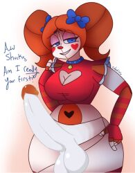 1futa baby_(fnafsl) circus_baby circus_baby_(fnaf) colatiel edit erection five_nights_at_freddy's five_nights_at_freddy's:_sister_location futa_only futanari looking_at_viewer penis sexbot_circus_baby solo thunder_thighs