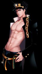 jotaro kujo from jojo's bizarre adventure