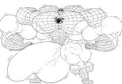 abs balls biceps bodybuilder boner bulge erection hyper hyper_balls hyper_genitalia hyper_muscles hyper_penis hyper_testicles male male_focus male_only marvel marvel_comics monochrome muscles muscular muscular_arms muscular_ass muscular_back muscular_legs muscular_male muscular_thighs nipples pecs penis remert solo solo_male spider-man testicles veins