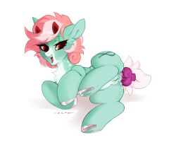 2020 6:5 anal anal_sex anus cutie_mark demon dildo dildo_in_ass dildo_insertion earth_pony equid equine fan_character female feral genitals hair hasbro hi_res horn horse horseshoe hybrid inverse_(oc) mammal my_little_pony open_mouth penetration pink_hair pony pussy quadruped red_eyes red_horn sex_toy sex_toy_in_ass sex_toy_insertion simple_background solo teeth white_background