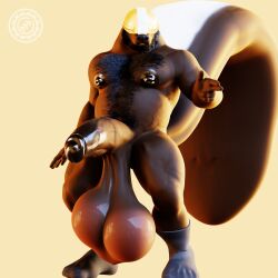 1:1 3d_(artwork) anthro armor balls beard belly big_balls big_belly big_penis blender_(software) body_hair brent chest_hair digital_media_(artwork) erection facial_hair genitals gesture glans glistening glistening_balls glistening_genitalia glistening_penis hair hairy hard_hat headgear helmet hi_res huge_balls huge_cock huge_nipples humanoid_genitalia humanoid_penis hyper hyper_balls hyper_belly hyper_genitalia hyper_penis male mammal mephitid muscular muscular_anthro muscular_male n0rdbara nipples nude pecs penis pointing saggy_balls simple_background skunk skunk_tail solo solo_focus vein