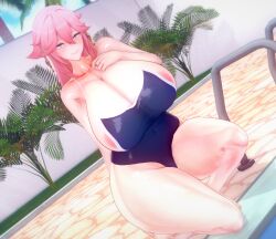 yae miko from genshin impact by mamoru 1480