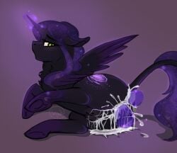 alicorn anal anal_masturbation anal_sex ass blush bodily_fluids crotchboobs cum cum_in_ass cum_in_pussy cum_inside cum_on_ground cumlube cutie_mark double_penetration equid equine fan_character female female_penetrated feral genital_fluids genitals hasbro hi_res horn horse inyah licking_cum looking_back lying magic magic_dildo mammal masturbation my_little_pony nipples nude on_side one_leg_up open_mouth penetration pony pussy raised_leg sex_toy solo spread_legs spread_wings spreading toying_self vaginal_masturbation vaginal_penetration wings