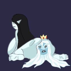 adventure_time anal anal_vore animated black_hair ice_queen_(adventure_time) marceline vore white_hair