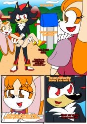 bunny_girl cream_the_rabbit english_text mobian_(species) otakon page_1 sega shadow_the_hedgehog sonic_(series) sonic_the_hedgehog_(series) vanilla_the_rabbit