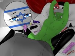 2boys anthro bondage condom countryhumans crying dildo forced forced_yaoi gag gay have_fun humanoid imminent_rape imminent_sex israel_(countryhumans) looking_at_viewer male male/male male_focus male_only maledom malesub no_humans palestine_(countryhumans) rape rope rope_bondage sex sex_toy tape tape_gag teardrop tears tied tied_hands tied_up yaoi