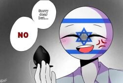 1boy buttplug cartoony countryhumans dialogue gay have_fun israel_(countryhumans) maledom sex_toy text yaoi