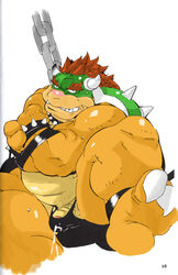 artist_request bowser green_shell horns koopa male_only mario_(series) nintendo shell spiky_shell straight_hair tagme