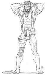 solid snake from metal gear by schizoid