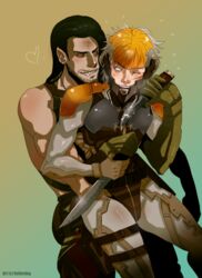 2boys male male_only metal_gear_solid metal_gear_solid_4 raiden raiden_(metal_gear) rollerdog vamp yaoi