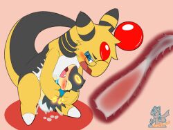 ampharos anal anal_sex bodily_fluids cum cum_in_ass cum_inside cyndaquil genital_fluids hi_res male male/male nintendo penetration pokémon_(species) pokemon pokemon_(species) size_difference syngie_(artist) video_games