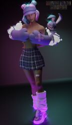 3d darbernsfw female_only fortnite fortnite:_battle_royale leelah_(fortnite)