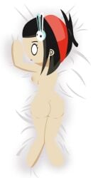 black_hair dakimakura naked radio_gosha white_background