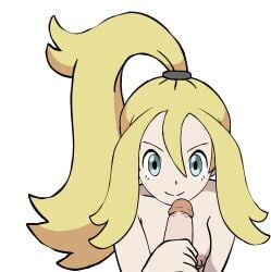 animated color colored erection female handjob human korrina_(pokemon) male penis pokemon pokemon_xy transparent_background uncensored w.t.dinner