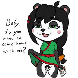 anthro crash_(series) female fur furry pussy talking_to_viewer yaya_panda