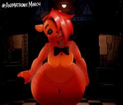 1girls 2022 animatronic anthro areola bedroom_eyes black_clothing black_nose black_pupils blush blush_stickers bow_ribbon bow_tie breasts butt_from_the_front clothing curvy_figure digital_media_(artwork) eyebrows eyelashes female female_only fingers five_nights_at_freddy's five_nights_at_freddy's_2 front_view fur furry hair_over_eye hat hat_only headgear headgear_only headwear headwear_only hi_res holding_object inside jaynatorburudragon looking_at_viewer looking_forward machine mammal microphone mostly_nude mtf_crossgender naked narrowed_eyes nipples nude one_eye_obstructed open_mouth open_smile orange_body orange_fur portrait pupils pussy robot round_ears rule_63 scottgames seductive small_waist smile solo teeth thick_thighs thighhighs three-quarter_portrait top_hat toy_freddy_(fnaf) ursid video_games wide_hips