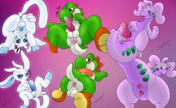 birdofanatic crossover goodra guardian_spirit male male_only mario_(series) non-human ori ori_and_the_blind_forest pokemon pokemon_(species) presenting presenting_anus presenting_hindquarters yoshi