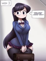 2022 ass_expansion butt_expansion expansion huge_ass komi-san_wa_komyushou_desu komi_face komi_shouko metachoke tagme