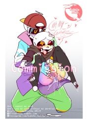 1boy 1boy1girl 1girls 2020s 2022 2d 2d_(artwork) ahe_gao artist_logo artist_name ass big_ass blush clothed clothed_male commission ectobody egg egg_implantation english_text feet female female_sans fresh_sans glasses green_pants heart hetero ink_sans ink_sans_(fan_character) inktale instagram_username male male/female oviposition partially_clothed purple_tongue pussy pussy_juice rainbow_body red_cap sans sans_au sanscest scarf skeleton straight tentacle_sex tentacles text tights toeless_legwear tongue_out twitter_username underfresh undertale_au vagina vaginal vaginal_penetration