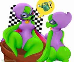 anthro fertilizing_(artist) green_shadow_(pvz) greenshadow plants_vs_zombies pvz pvz_heroes tagme