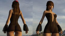 1girls 3d ass black_dress blaire_(suefantasy3dx) clothed clothing dark-skinned_female dark_skin dress female female_only long_hair medium_breasts narrow_waist no_bra no_panties nopan original original_character outdoor outdoor_nudity outdoors outside see-through see-through_clothing see-through_dress skirt slushe_(website) small_breasts solo solo_female standing suefantasy3dx wide_hips