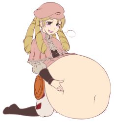 cardsbears clothing drill_hair femboy fire_emblem fire_emblem_fates forrest_(fire_emblem) male_pred nyxondyx ringlets rubbing_belly same_size_vore soft_vore stomach_bulge vore