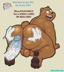 2022 all_fours anthro anthro_on_anthro anus ass backsack balls big_ass big_ass_(male) big_butt big_penis bigfoot blush bodily_fluids brown_bear bubble_ass bubble_butt butt_grab cartoon_network dialogue dumptruck_ass dumptruck_butt duo english_text erection eyebrows fat_ass fat_butt fur genitals grey_background grizzly_(wbb) grizzly_bear hand_on_butt hi_res huge_ass huge_butt humanoid_genitalia humanoid_penis hunnipanda imminent_sex looking_back male male/male male_only mammal nude open_mouth open_smile pawpads penis perineum plump_ass plump_butt ralph_(wbb) round_ass round_butt sasquatch simple_background smile solo_focus spread_butt spreading superchub sweat teeth text thick_ass thick_butt thick_thighs tongue tuft url ursid ursine vein veiny_penis we_bare_bears