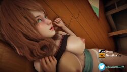 1boy 1girls 3d animated areola breasts breasts_out curvy curvy_body curvy_female exposed_breasts eye_contact female freckles green_eyes lolita_fashion male male_pov mp4 nipples no_bra pale-skinned_female pale_skin pov rosema98833390 rosema_(artist) shirt_lift smaller_female sound tagme video