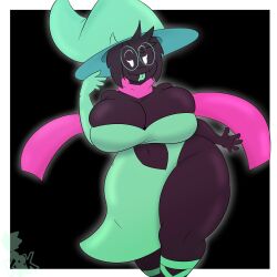 1girls anthro big_breasts deltarune female kingretrokirby mtf_transformation ralsei rule_63 tagme thick_thighs