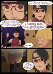 boruto:_naruto_next_generations comic english_text female naruto naruto_(series) nyxworks page_48 sarada_uchiha speech_bubble story text uzumaki_boruto virgin