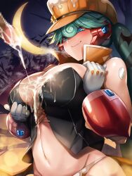 after_paizuri android big_breasts cum cum_on_breasts cum_on_clothes cum_on_clothing female halloween_marino_(x_dive) hoqn1108 marino mega_man mega_man_x mega_man_x_dive robot_girl tagme