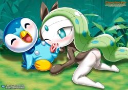 ass balls bbmbbf blowjob blush breasts closed_eyes cum cum_in_mouth cum_inside diamond_level fellatio female feral feral_on_feral feral_pokemon furry male male/female meloetta nintendo one_eye_closed open_mouth oral oral_sex palcomix penis pietros_secret_club piplup pokemon pokemon_(species) pokepornlive sex tongue