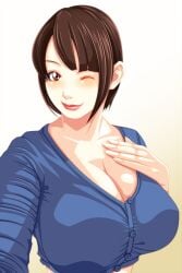 big_breasts breasts brown_eyes brown_hair bunny_ayumi huge_breasts streamer twitch.tv twitch_streamer