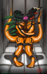 absurd_res anal anal_sex anthro asylum bodily_fluids bondage bound clothed clothing cock_gag collar deep_throat digital_media_(artwork) dildo dildo_in_mouth dizrahk dizrahk_(artist) dragon drake239 drake_(drake239) duo embrace forced furry gag gas_mask hi_res horn hug inside male male/male male_penetrated mask nose_tubes number open_mouth oral orange_suit paws penetration piercing prison pump rahkshi restraints rubber rubber_clothing rubber_suit saliva saliva_string sex_toy sex_toy_in_mouth sex_toy_insertion shock_collar spreader_bar straitjacket submissive suit