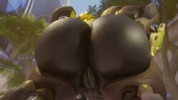 1girls 3d animated anus artificial_vagina ass ass_clapping ass_focus big_ass black_body black_skin bubble_ass bubble_butt butt dat_ass exibitionism female huge_ass huge_butt hyper hyper_ass hyper_butt large_ass looking_back massive_ass mp4 orisa outdoor outside overwatch pussy robot_girl round_ass short_playtime snips456 snips456fur sound tagme thick_ass twerking video volkor