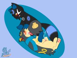 anal anal_fingering bodily_fluids cum cum_in_mouth cum_inside dewott fingering genital_fluids hi_res male male/male masturbation nintendo oral oral_penetration penetration pokémon_(species) pokemon pokemon_(species) quilava syngie_(artist) video_games