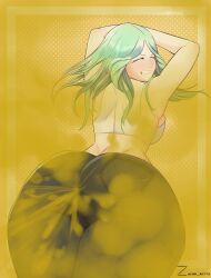 big_ass fart fire_emblem fire_emblem:_three_houses green_hair jeans long_hair looking_at_viewer looking_back nintendo rhea_(fire_emblem) zaina_art99